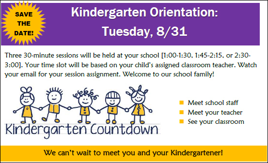 kindergarten orientation 8-31-2021