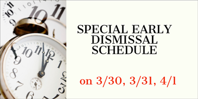 early dismissal schedule icon