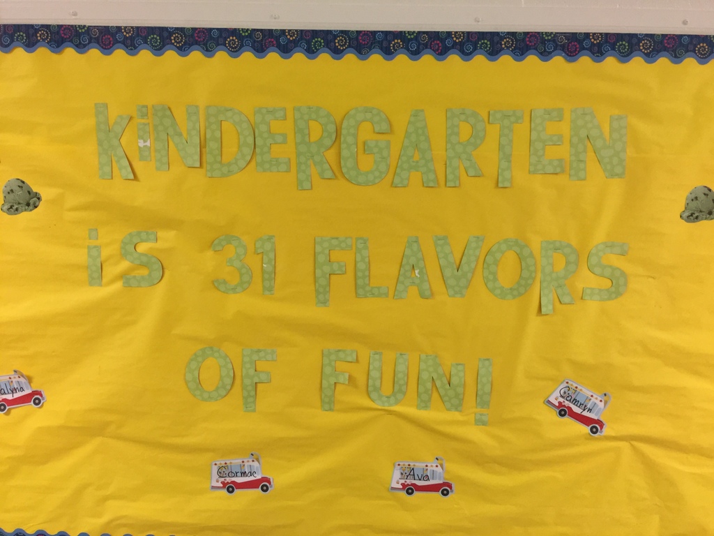 bulletin board k is 31 flavors of fun